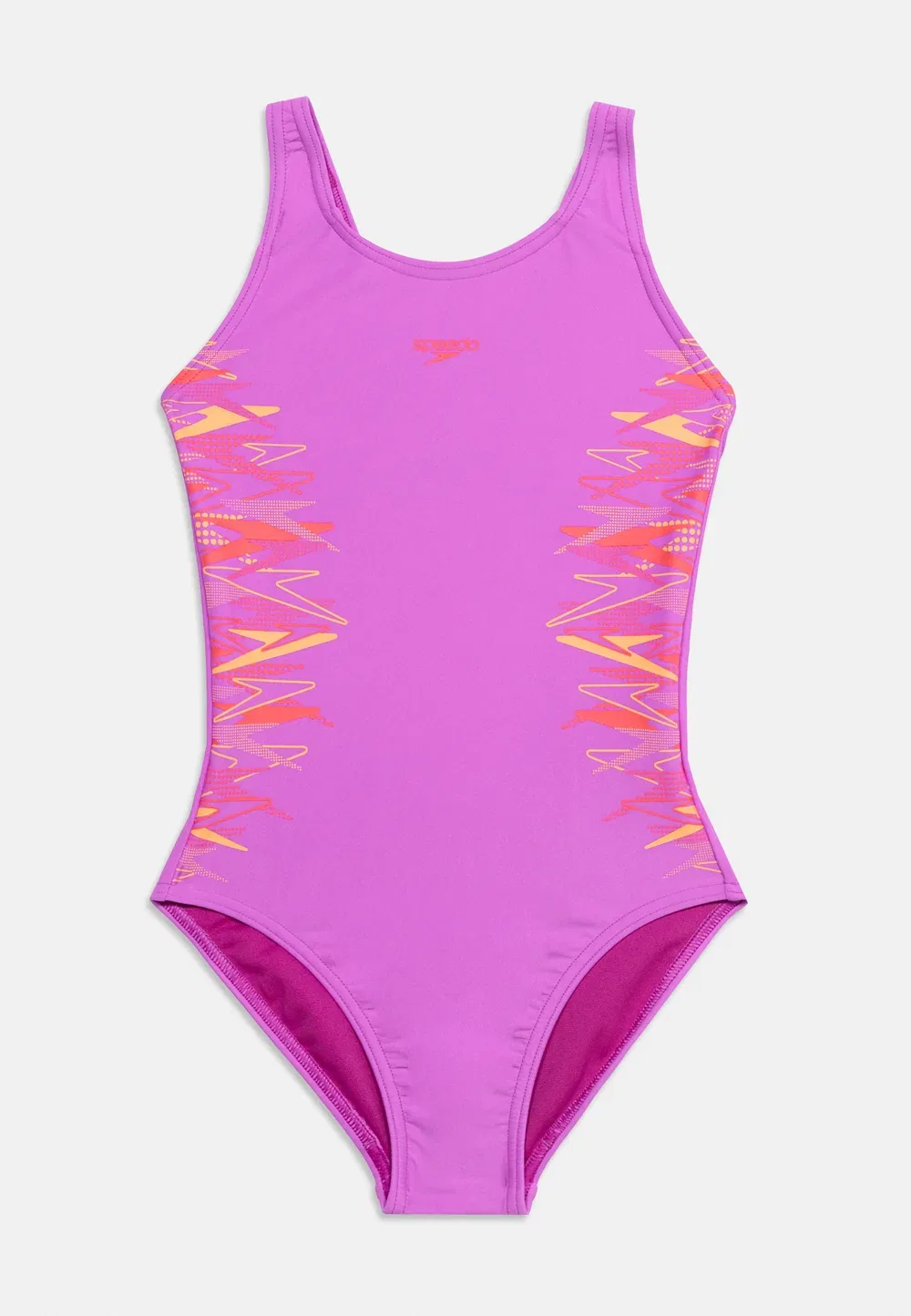 Расположение мышц спины - купальник Speedo, Neon Jelly/Post It Pink
