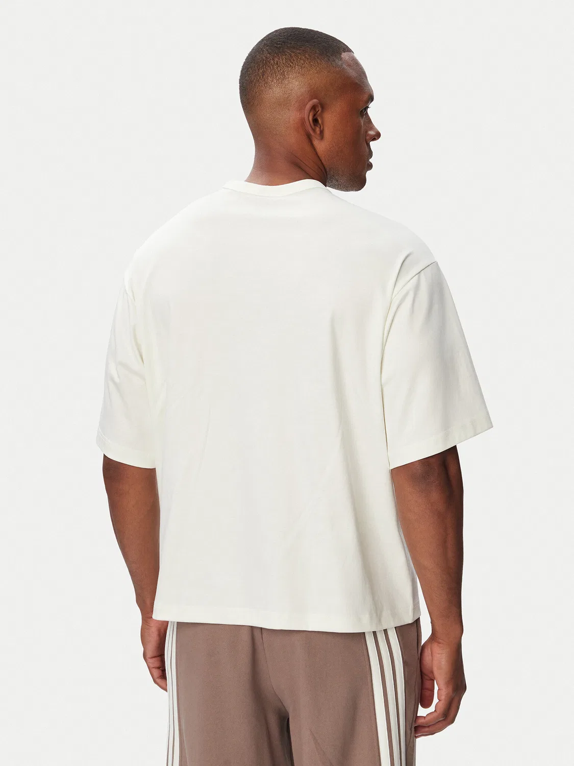 Мужская футболка стандартного кроя Soft Lux Adidas, кремовый — фото 3