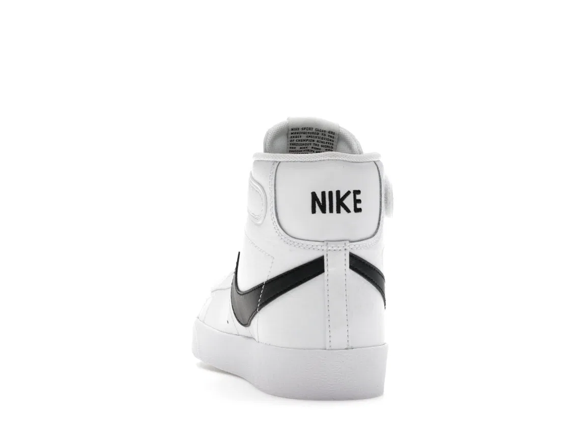 Детские кроссовки с замшевыми вставками Nike Blazer Mid 77, Черный/Белый/Team Orange/Белый — фото 4