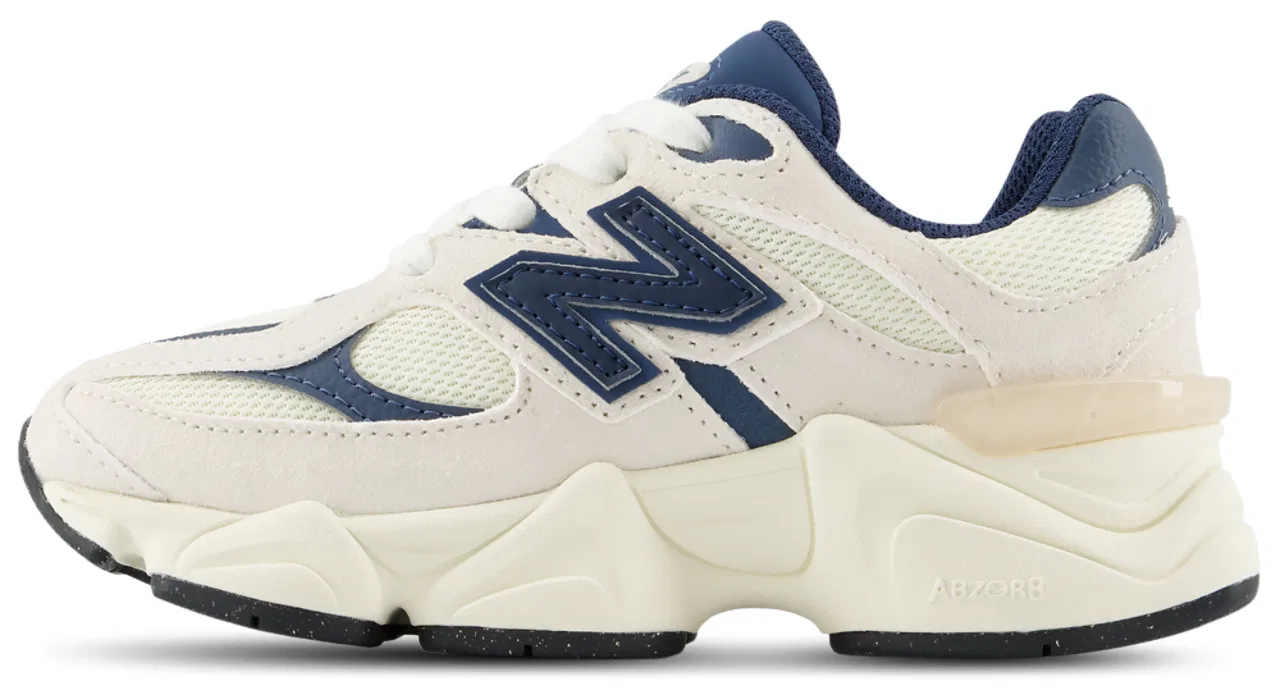 Детские кроссовки для мальчиков с амортизацией ABZORB New Balance 9060, Navy/Linen — фото 2