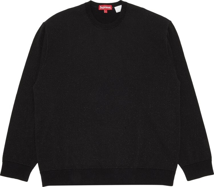 

Лонгслив Supreme Metallic Long-Sleeve Top 'Black', черный
