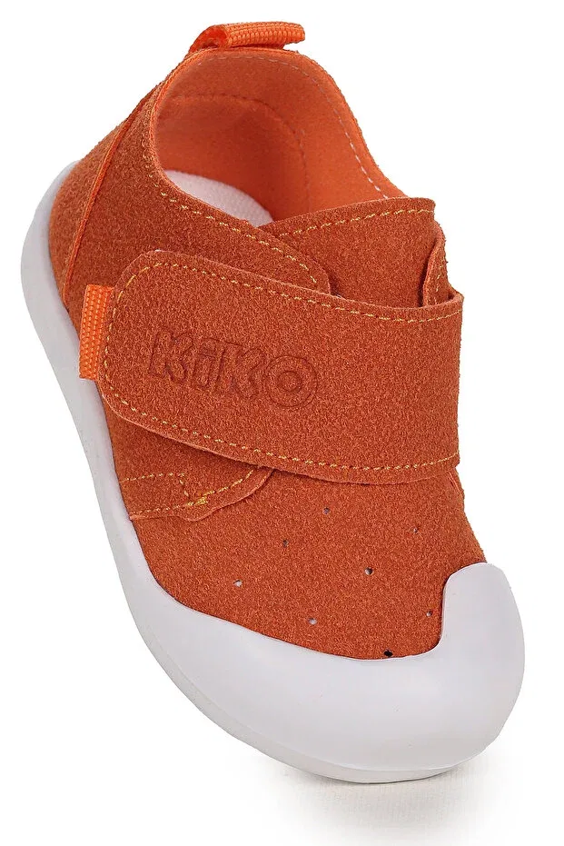 Детские повседневные туфли на липучке с коротким каблуком Rosie First Step Kiko Kids, Orange