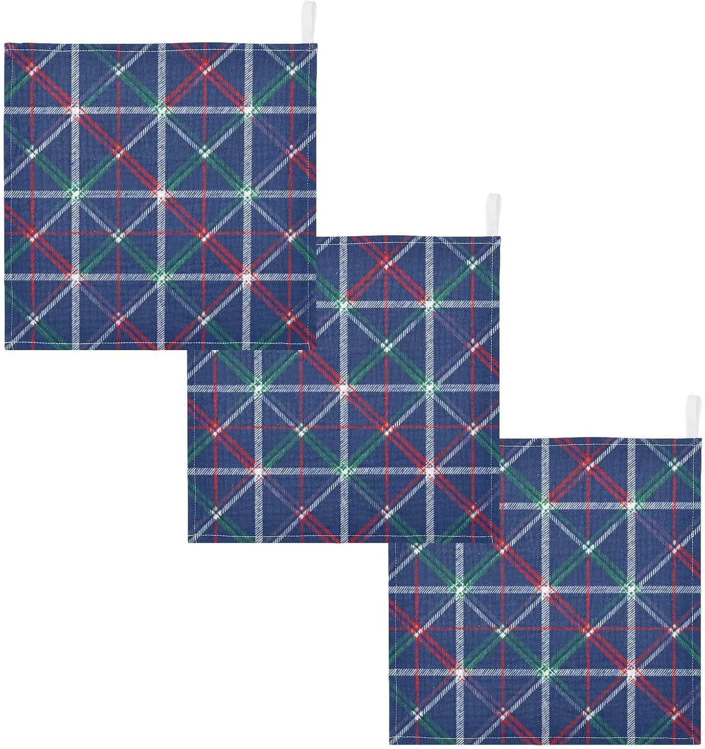 Марлевые салфетки для лица GuoChe, 5 шт, 30x30 см, Navy Blue — фото 2