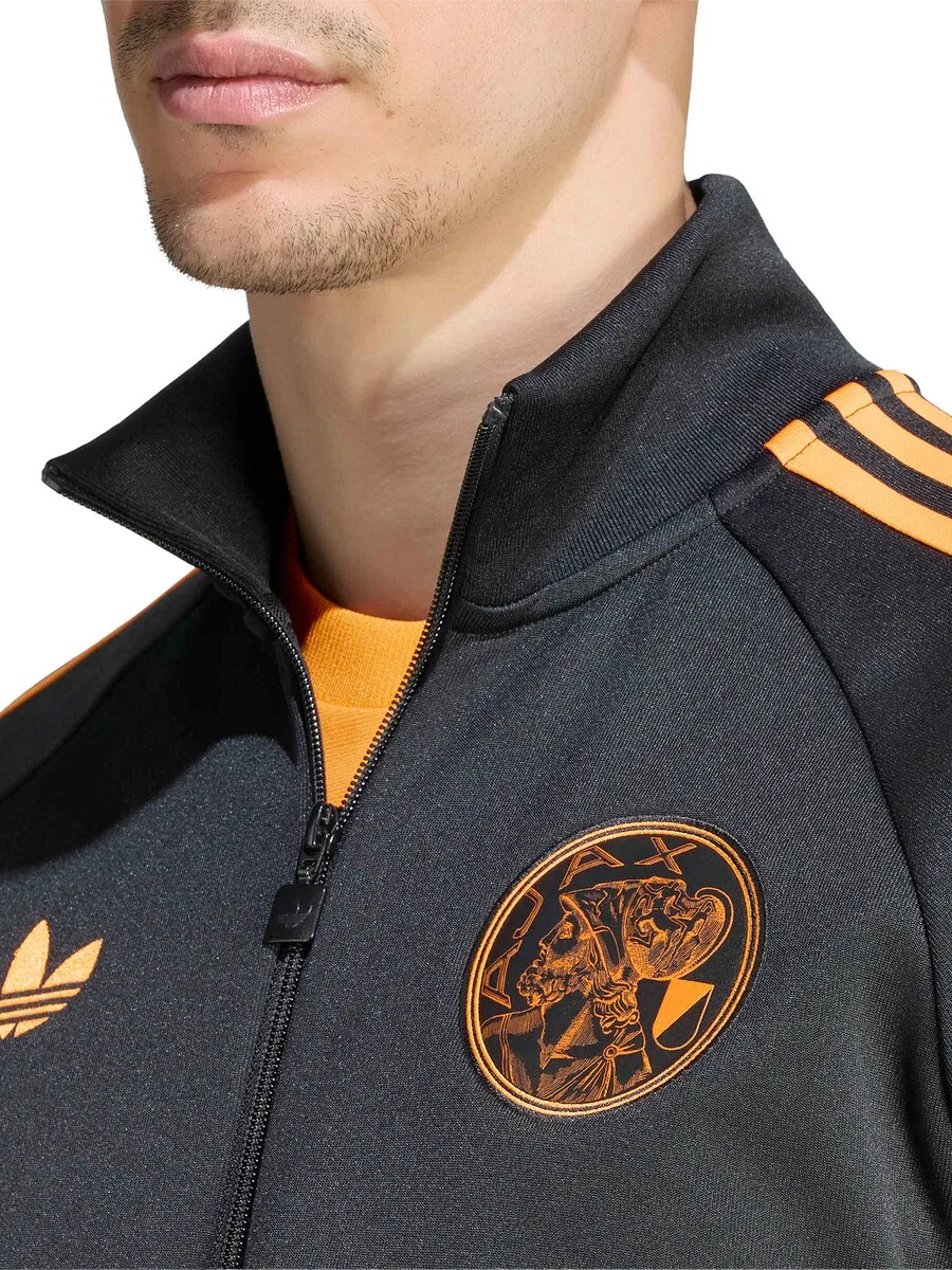 Тренировочная куртка ADIDAS PERFORMANCE 'Ajax Amsterdam' черного цвета — фото 3