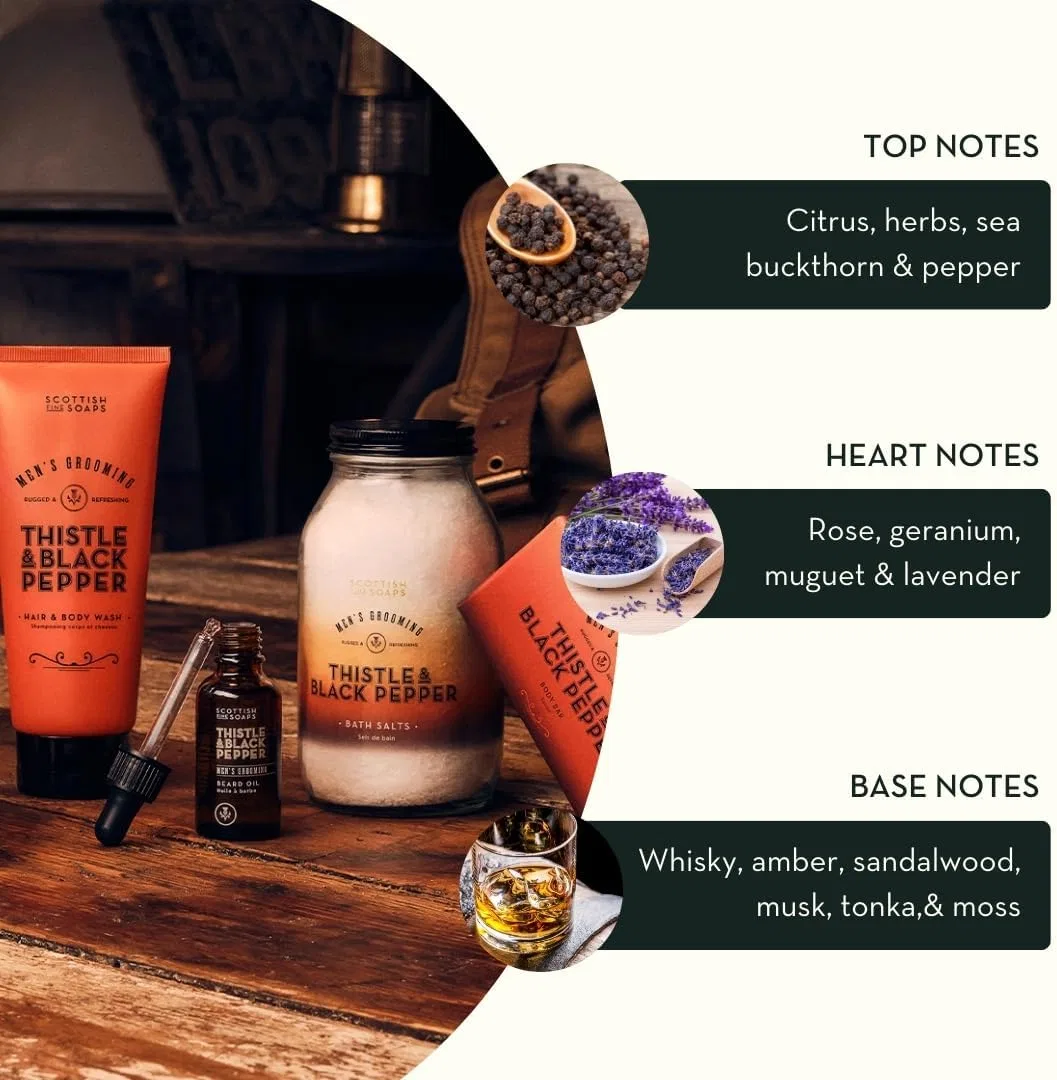 Соль для ванны Thistle & Black Pepper, Scottish Fine Soaps, 500 г — фото 3