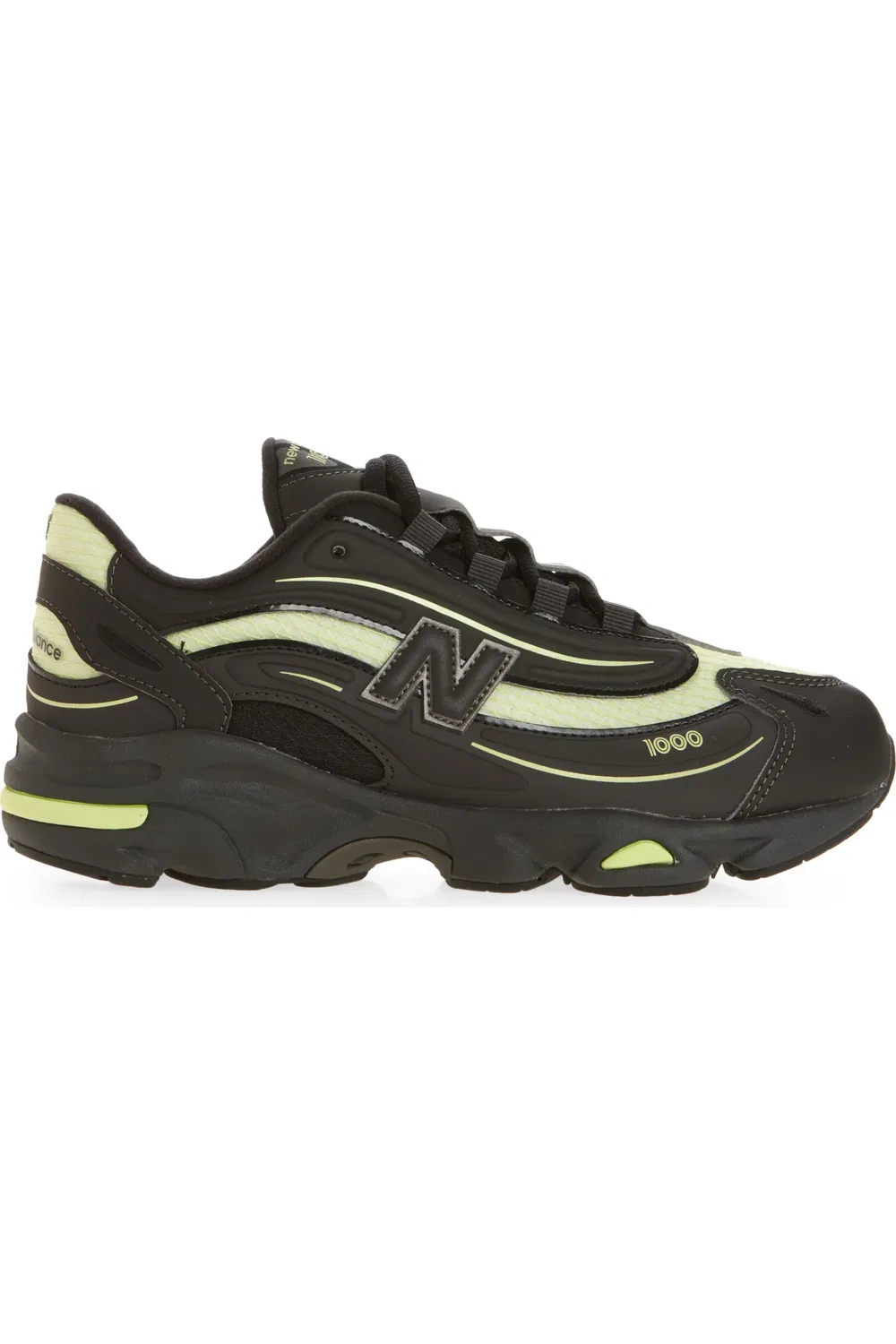 Кроссовки детские с амортизацией ABZORB 1000 Lace New Balance, Black Metal — фото 3
