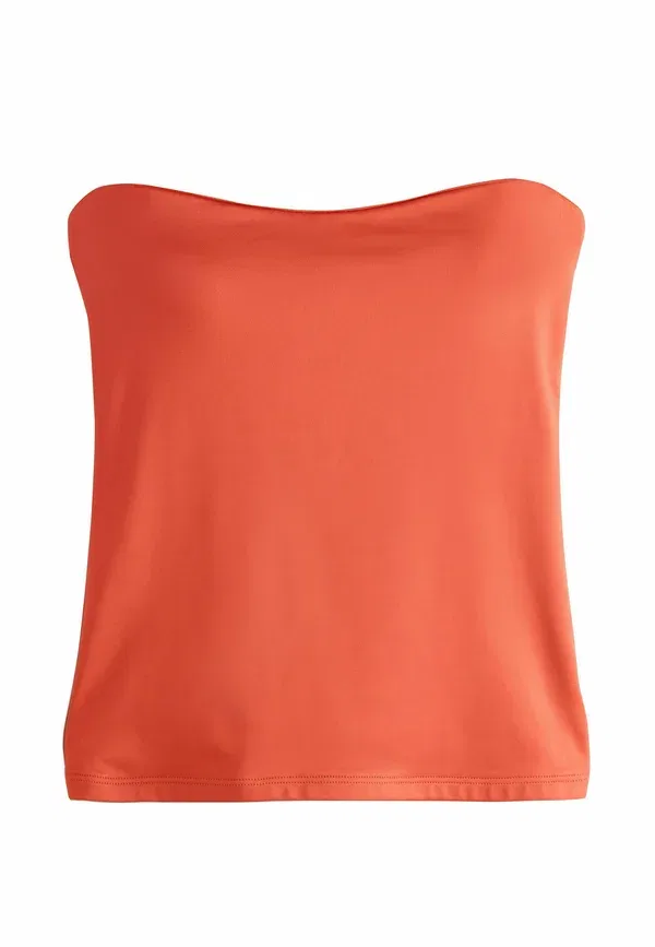 Топ с поддержкой бюста Regular fit hidden support bandeau bra top, Next, Orange, оранжевый — фото 4