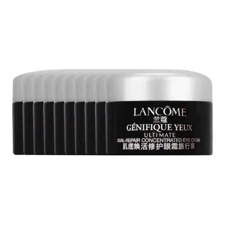 Женский набор пробников крема для глаз с эффектом осветления, 5 мл × 10, LANCOME, Black