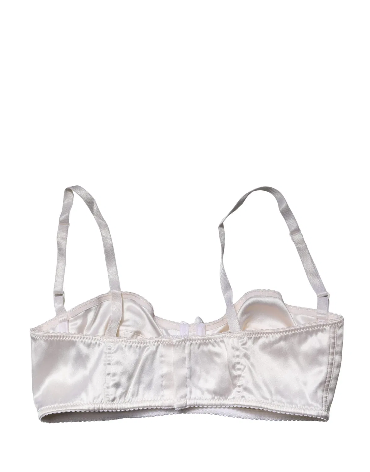 Женское бюстгальтер балконет с полупуш-ап чашками Semi-Pad Underwire Balconnet Bra Dolce & Gabbana, White — фото 2