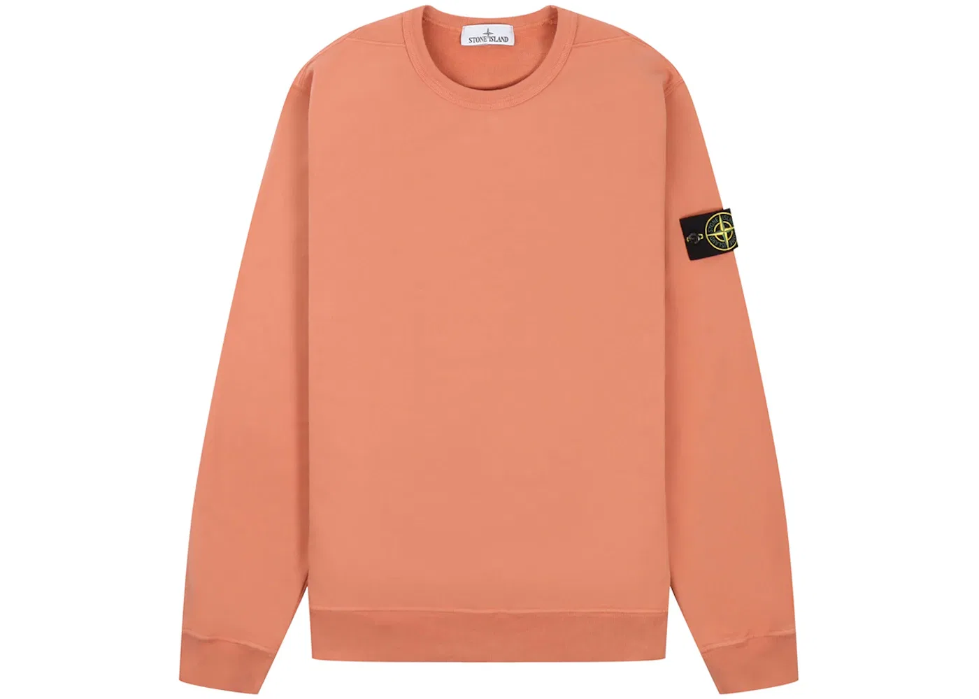 Мужской свитшот с длинным рукавом Crewneck Stone Island, Orange