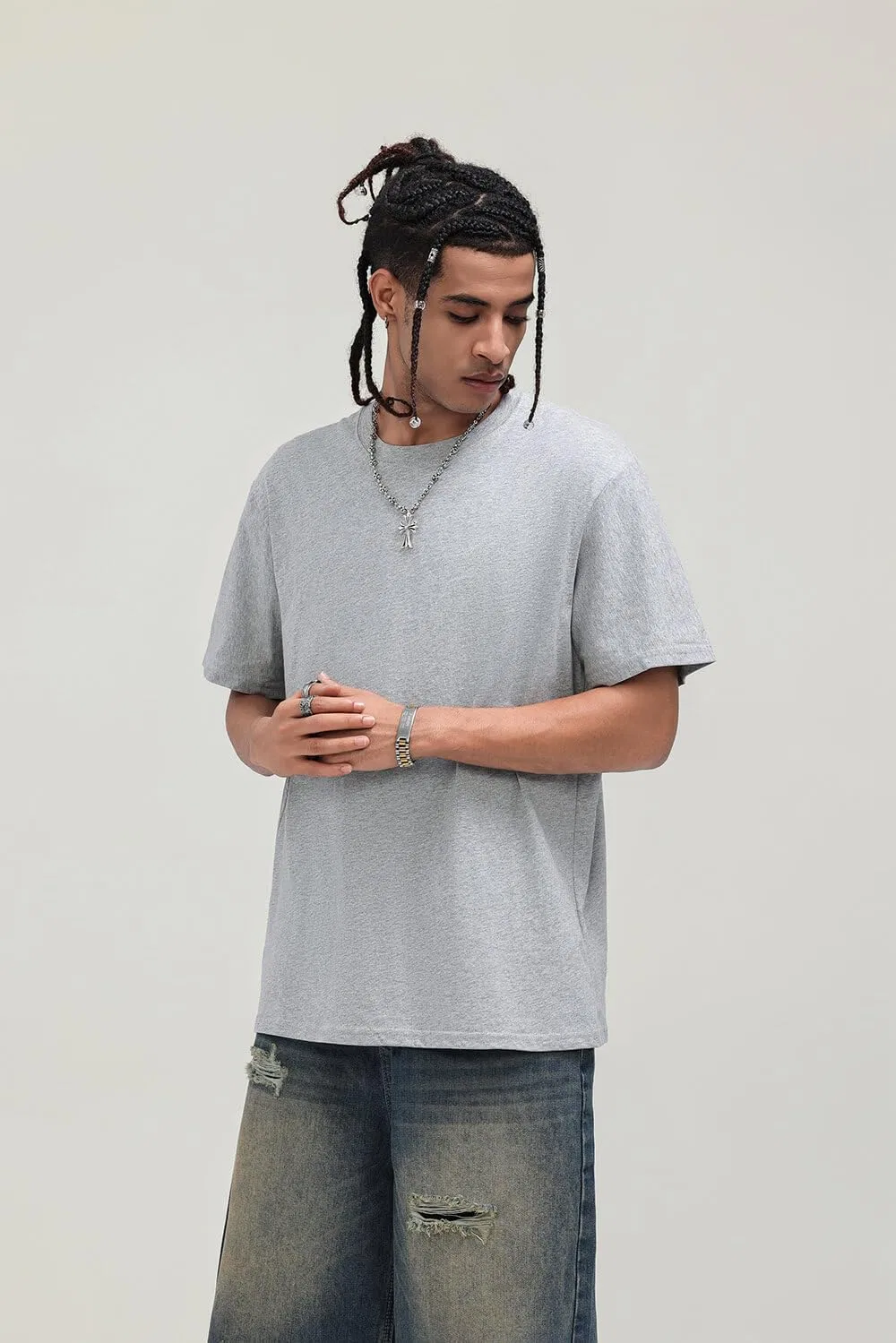 Футболка с принтом клевер Unisex, Grey — фото 3