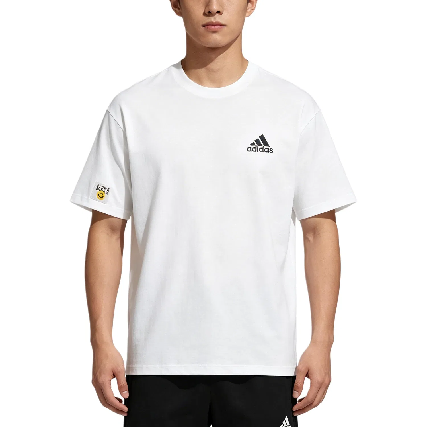 Футболка детская с принтом Adidas, White — фото 4