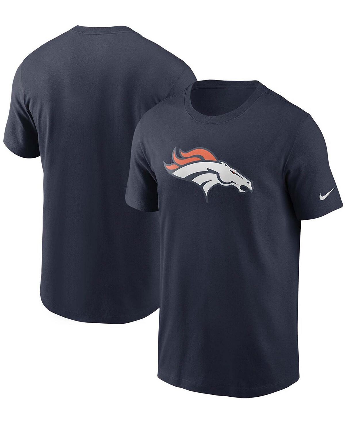 

Мужская темно-синяя футболка с логотипом denver broncos primary Nike, синий