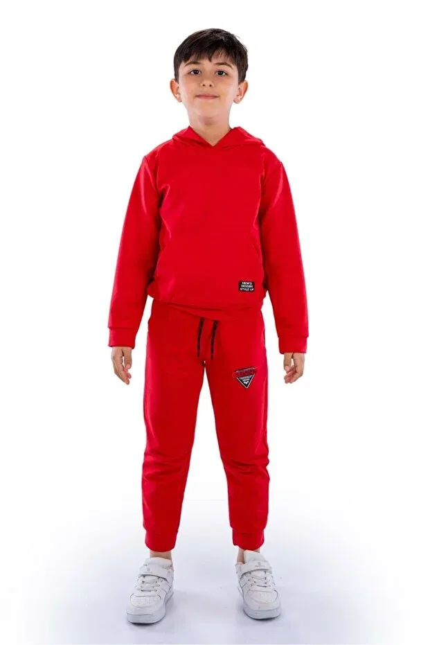 Детский спортивный костюм с капюшоном Minikadam, Red