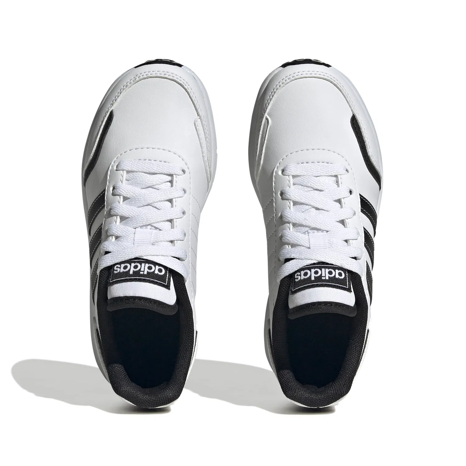 Детские кроссовки для бега с принтом Vs Switch 3 Lifestyle Running Lace Sneakers Adidas, Ftwr White Core Black — фото 2