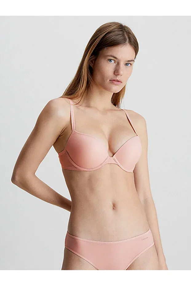 Женский бюстгальтер-бралетт с пуш-ап Push up plunge bra Calvin Klein, Powder — фото 3