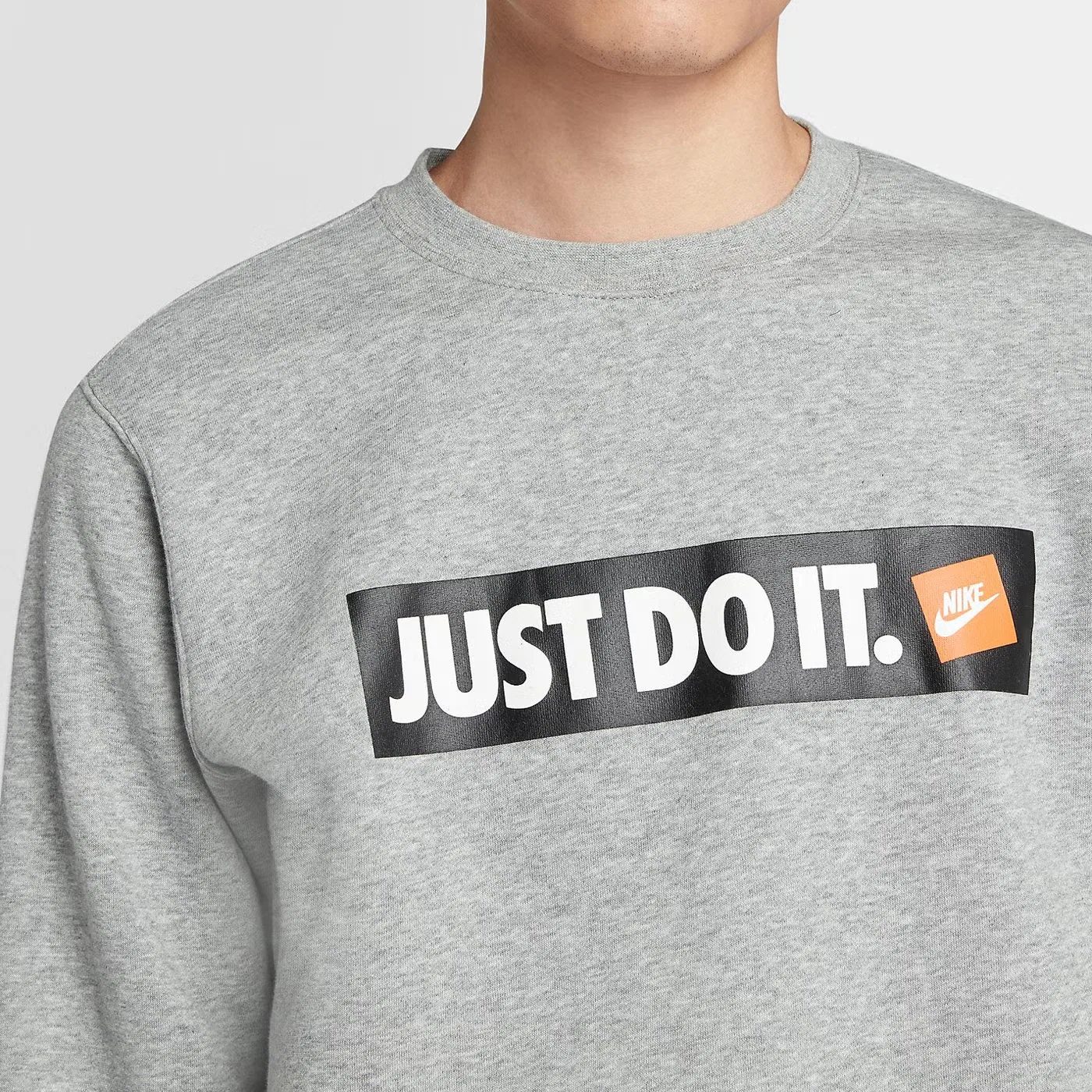 Худи с принтом Just Do It Nike, серый