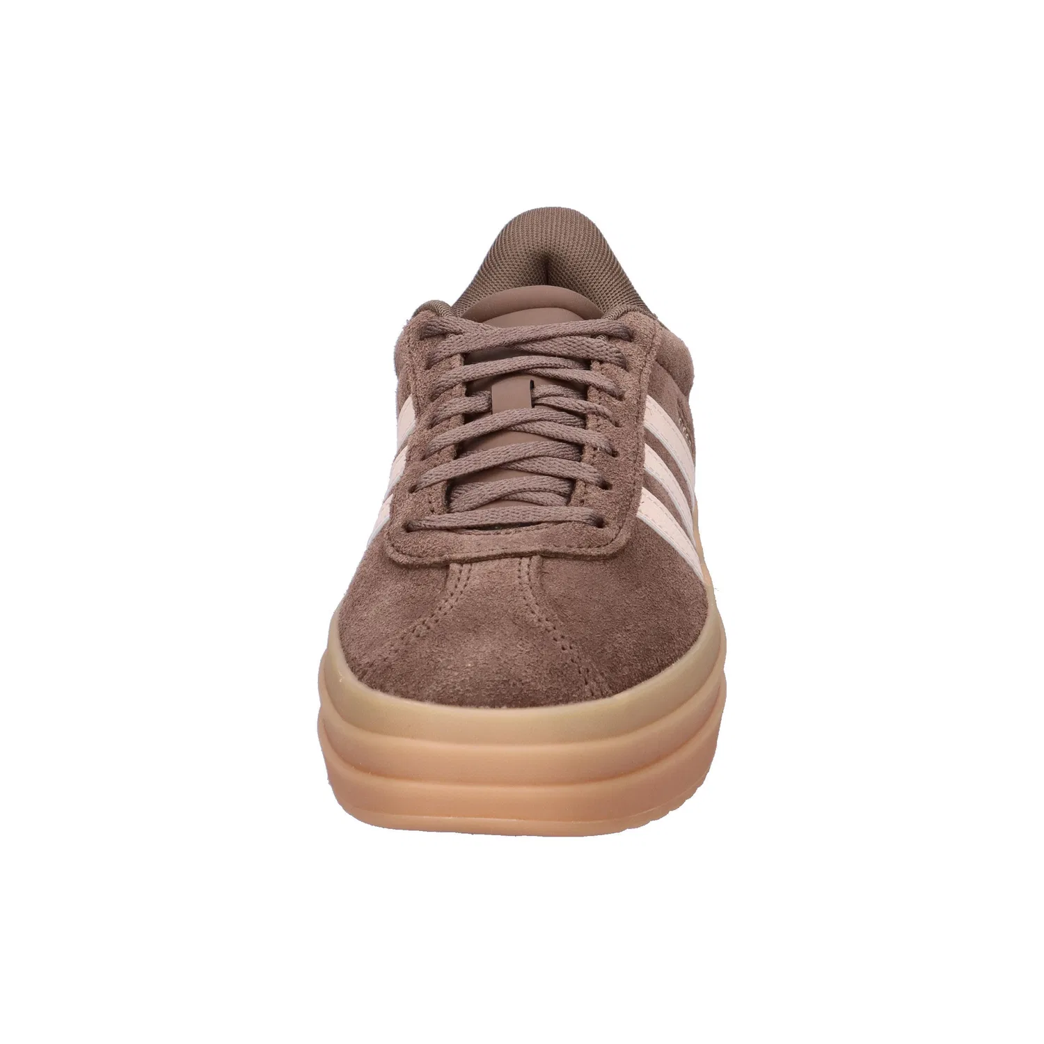 Детские кроссовки с текстильным верхом VL Court Bold Adidas, Braun / Rosa — фото 3