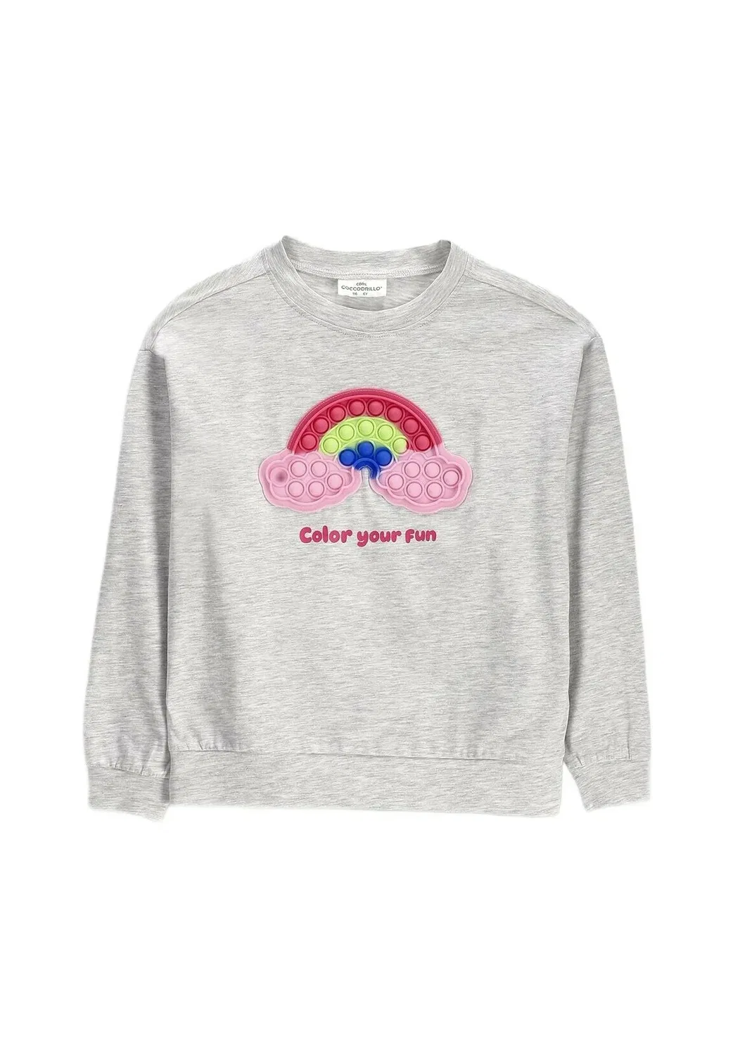 Футболка с принтом Langarmshirt Coccodrillo, Grey