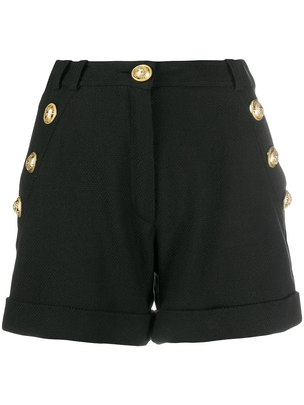Шорты короткие Balmain, черный