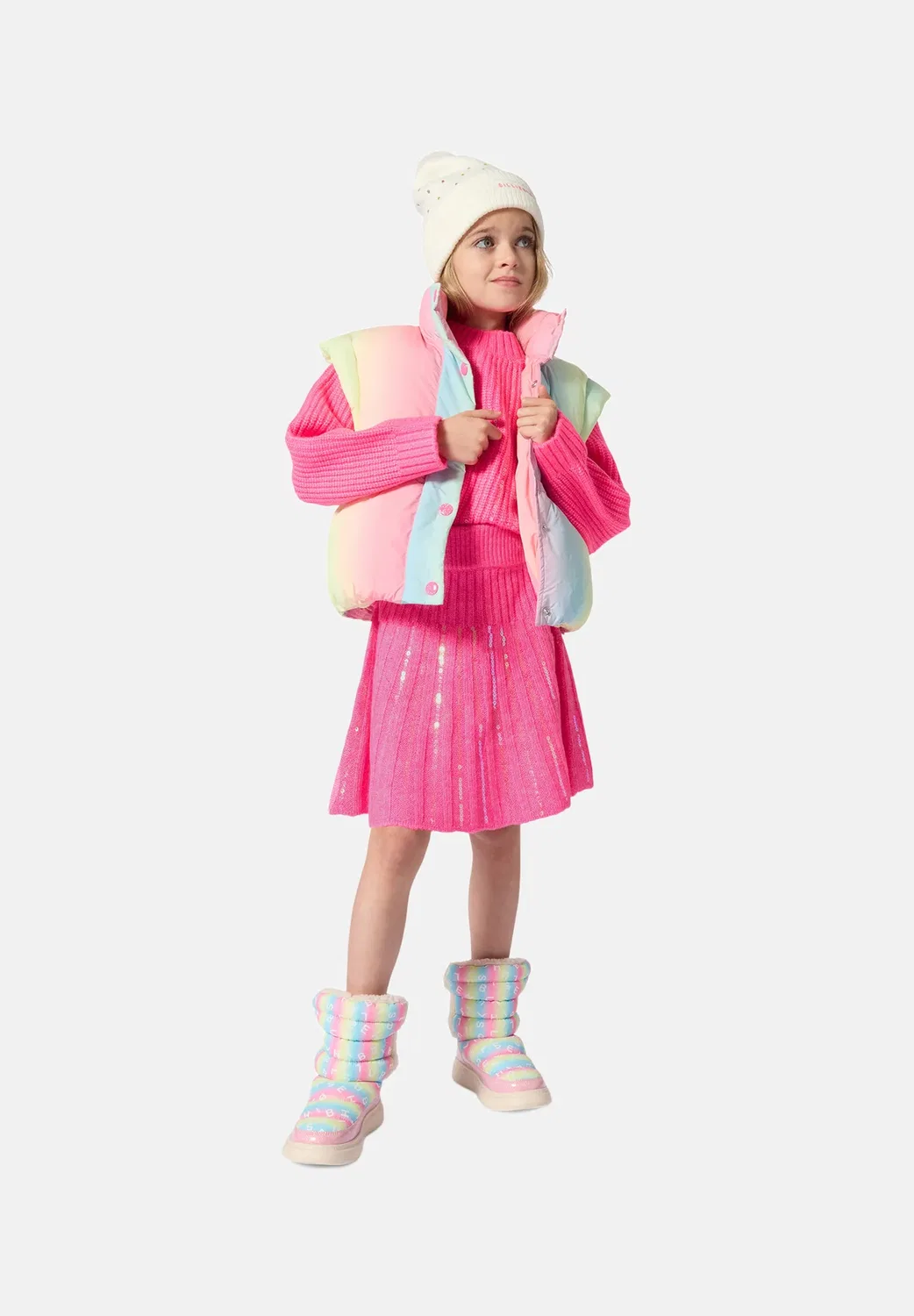 Юбка А-силуэта из трикотажа Billieblush, Storm Pink