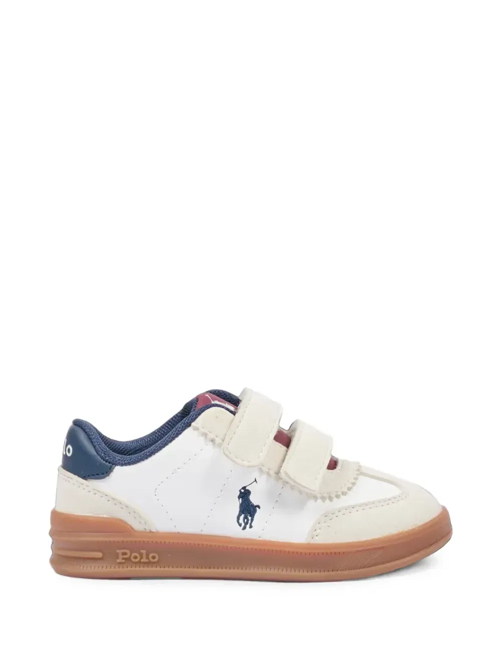 Кроссовки с вышитым логотипом POLO RALPH LAUREN KIDS, белый — фото 2