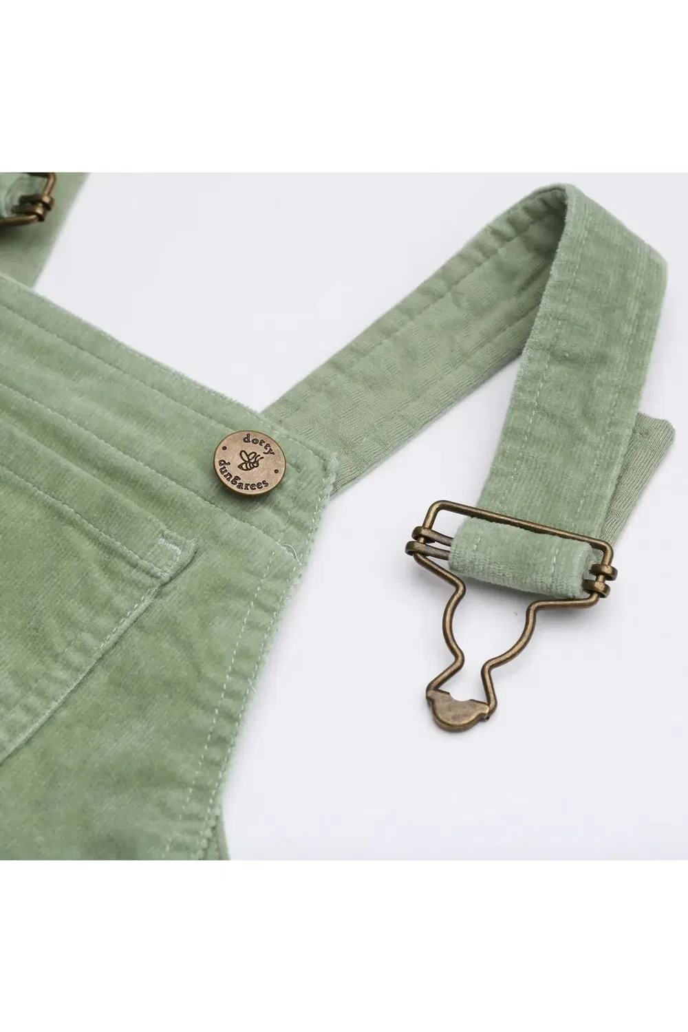 Детское платье из вельвета Sage corduroy dress Dotty Dungarees, Green — фото 3