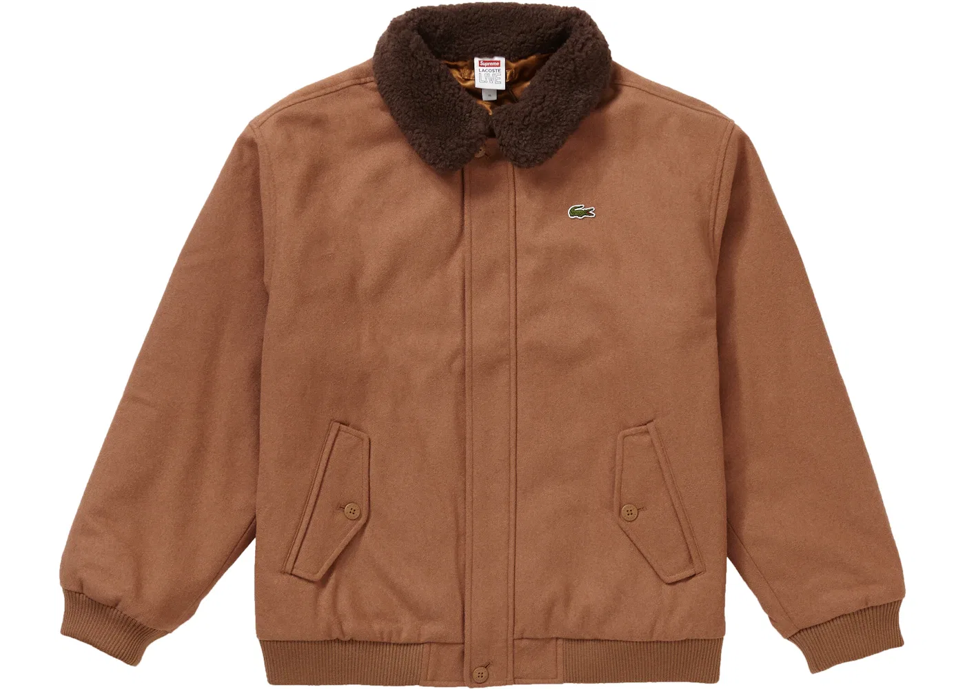 Мужская куртка-бомбер из шерсти Bomber Jacket Supreme, Tan