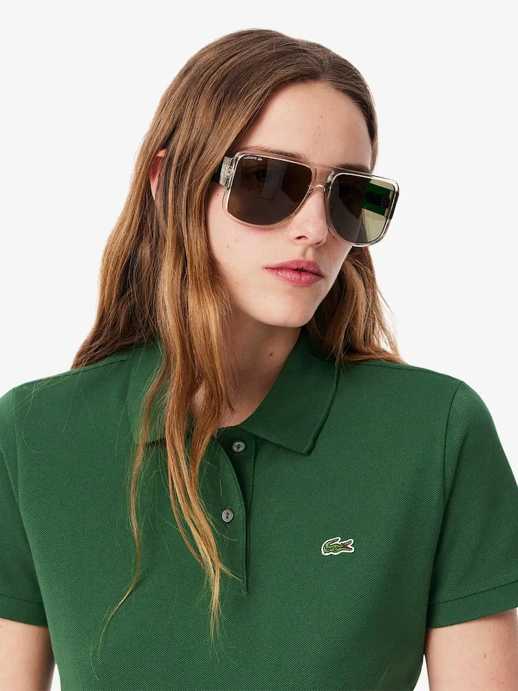 Рубашка поло LACOSTE Regular Fit, женская, 100% хлопок — фото 2