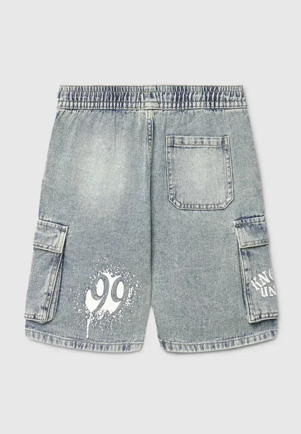 Шорты джинсовые Corto Terranova, blu denim chiaro, синий — фото 2
