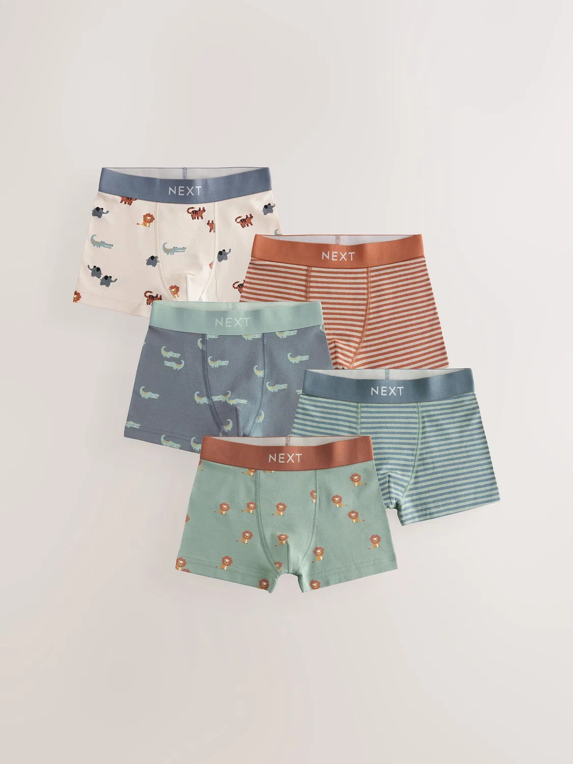 Трусы детские, мини-сафари принт, 5 штук Next, Mini Safari Print