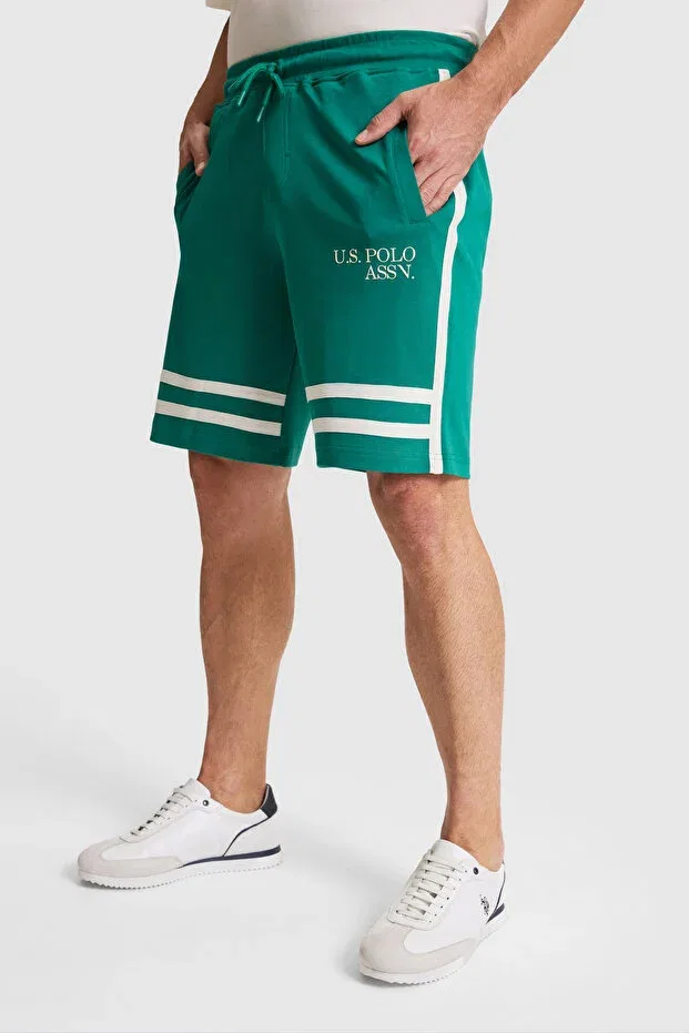 Мужские шорты с принтом U.S. Polo Assn., Dark Green — фото 4