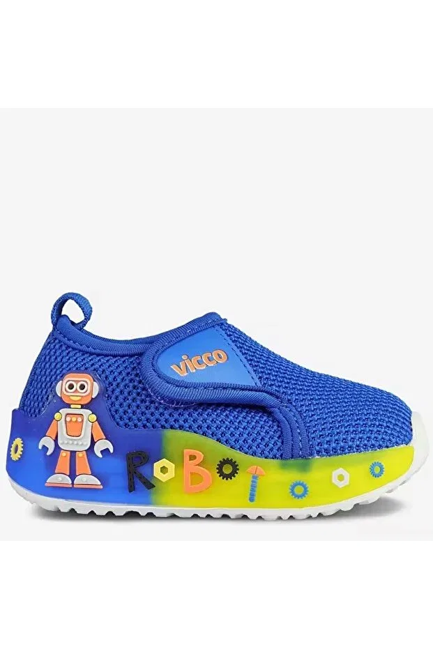 Детские спортивные туфли для мальчиков с ортопедической подошвой Vicco, Blue — фото 3