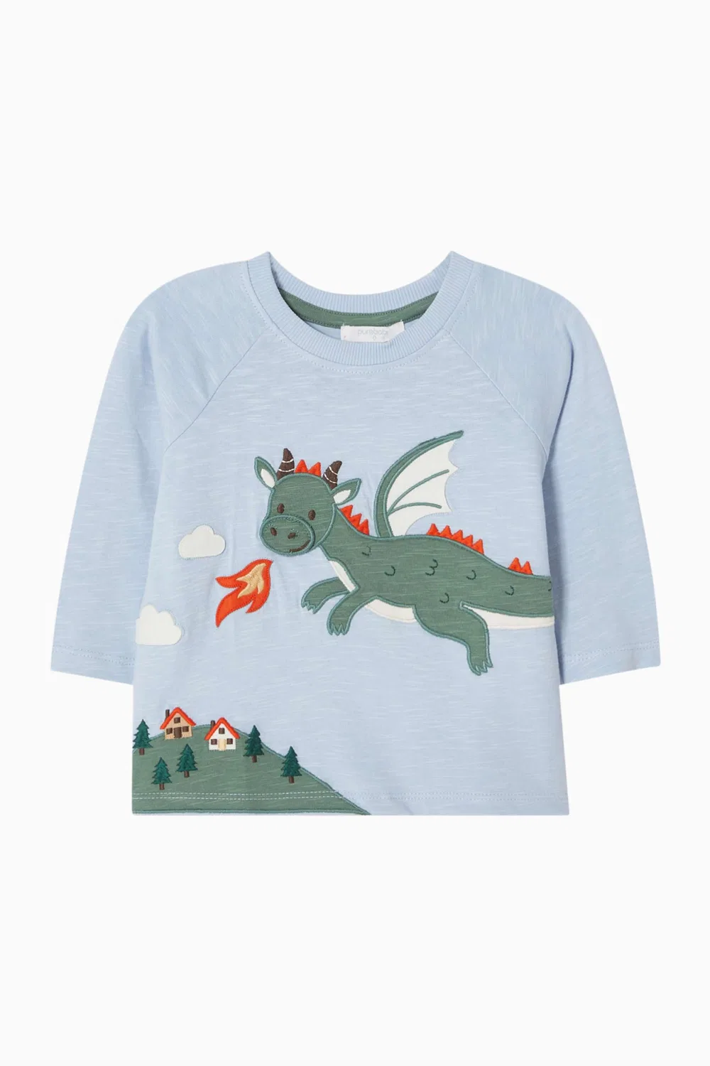 Свитшот с принтом Flying Dragon Purebaby