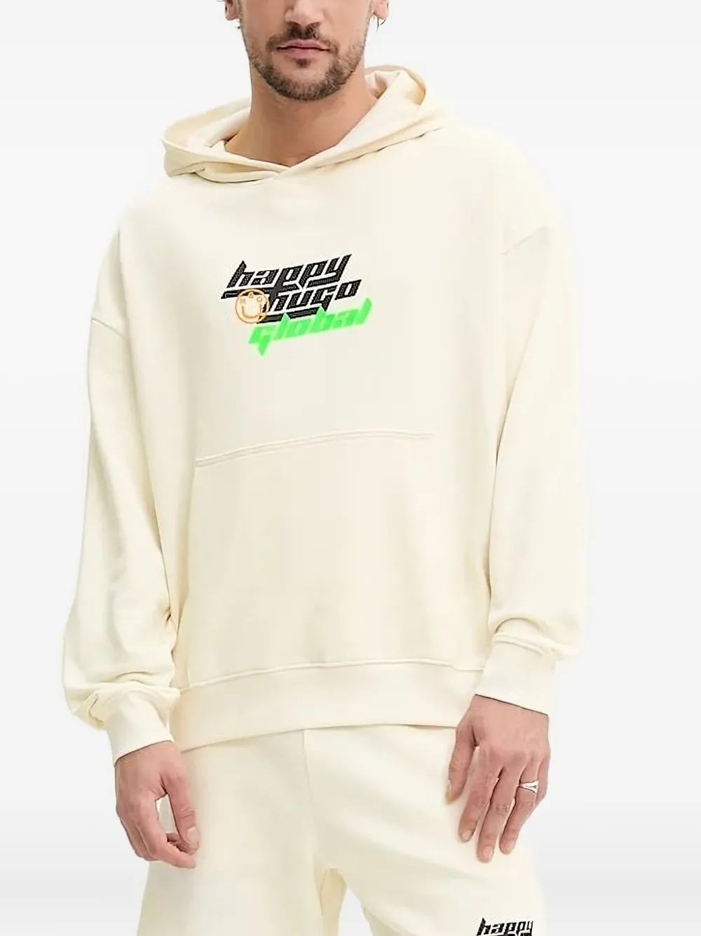 

Свитер с капюшоном и логотипом Hugo, нейтральный