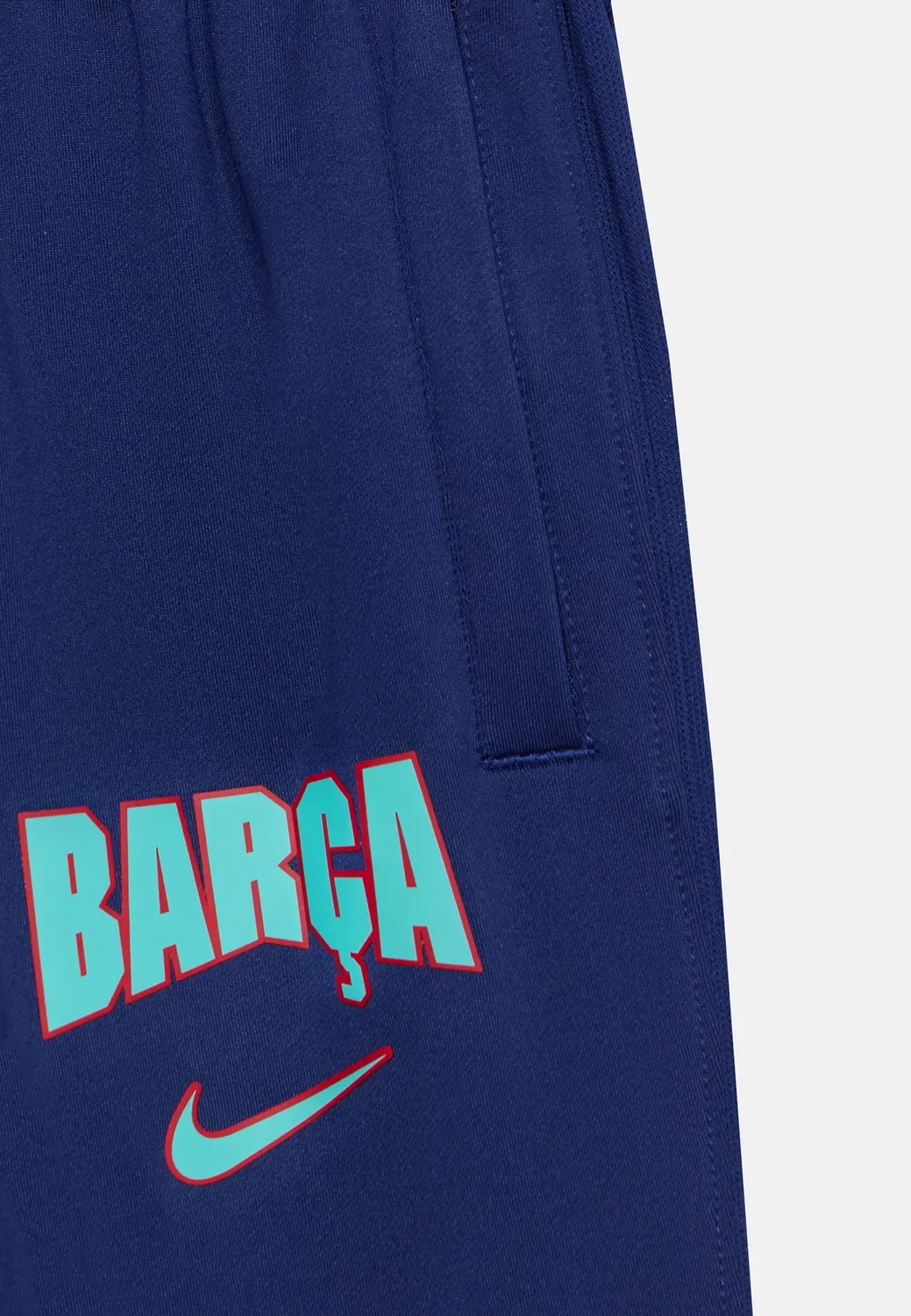 Спортивные штаны FC Barcelona FCB Strike на молнии, унисекс Nike Performance, Loyal Blue/Green Frost — фото 4