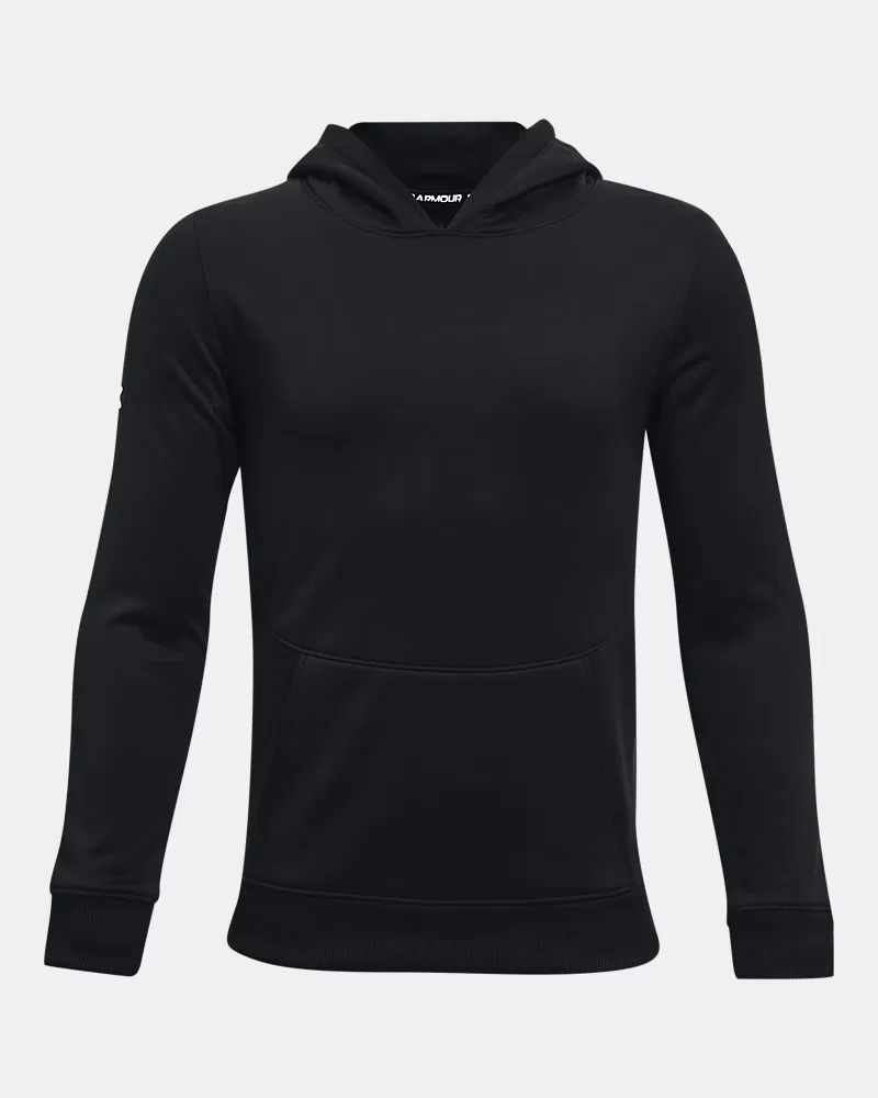 Худи для мальчиков водоотталкивающее Armour Fleece Storm UnderArmour, Black/White