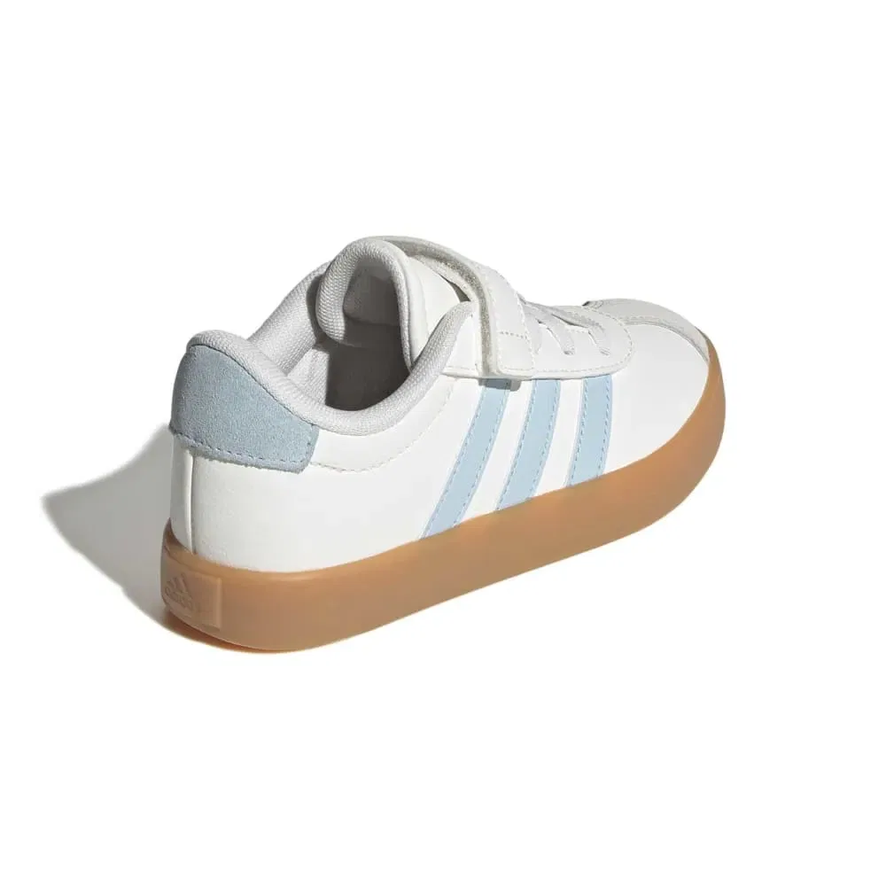 Детские кроссовки для девочек с принтом VL Court 3.0 Adidas, White — фото 4