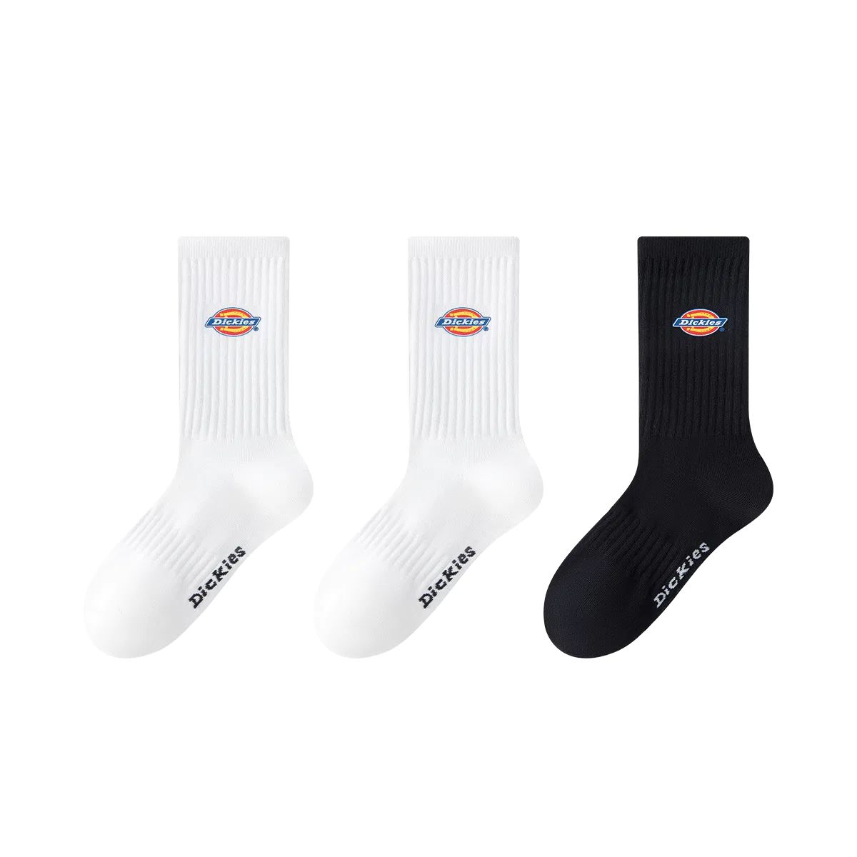 Детские носки до колена, комплект из 3 пар, Dickies, White/White/Black