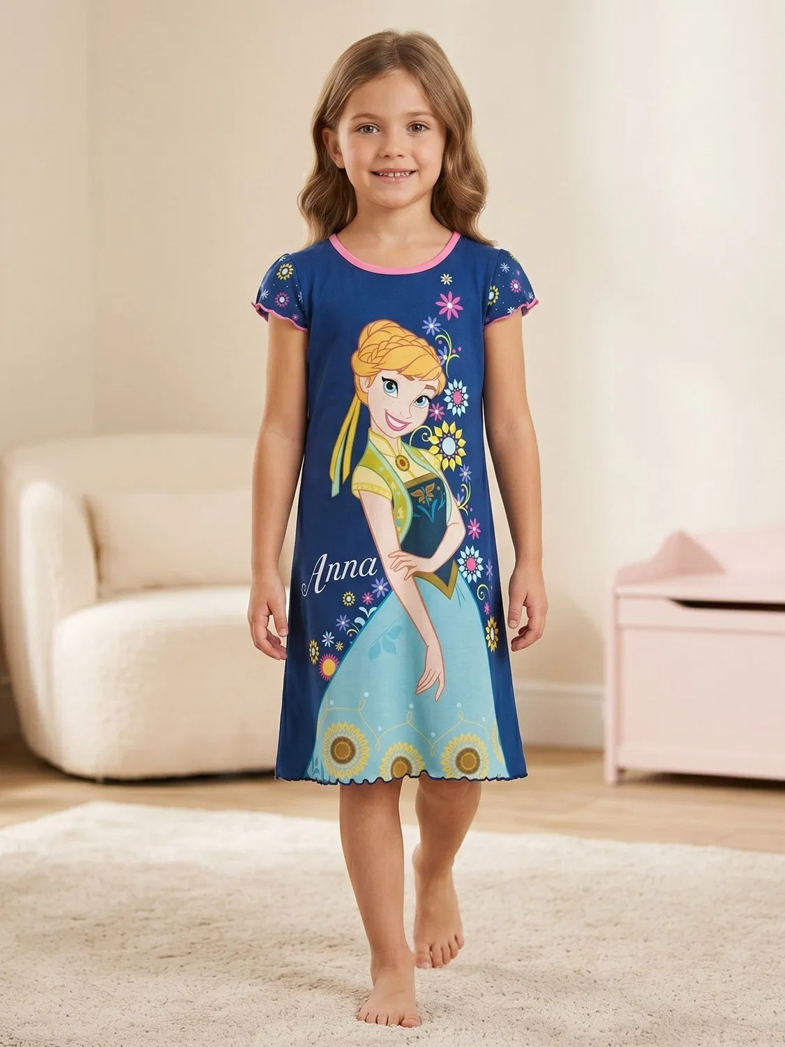 Ночная рубашка Character Disney Frozen, модель Nightdress, цвет Navy