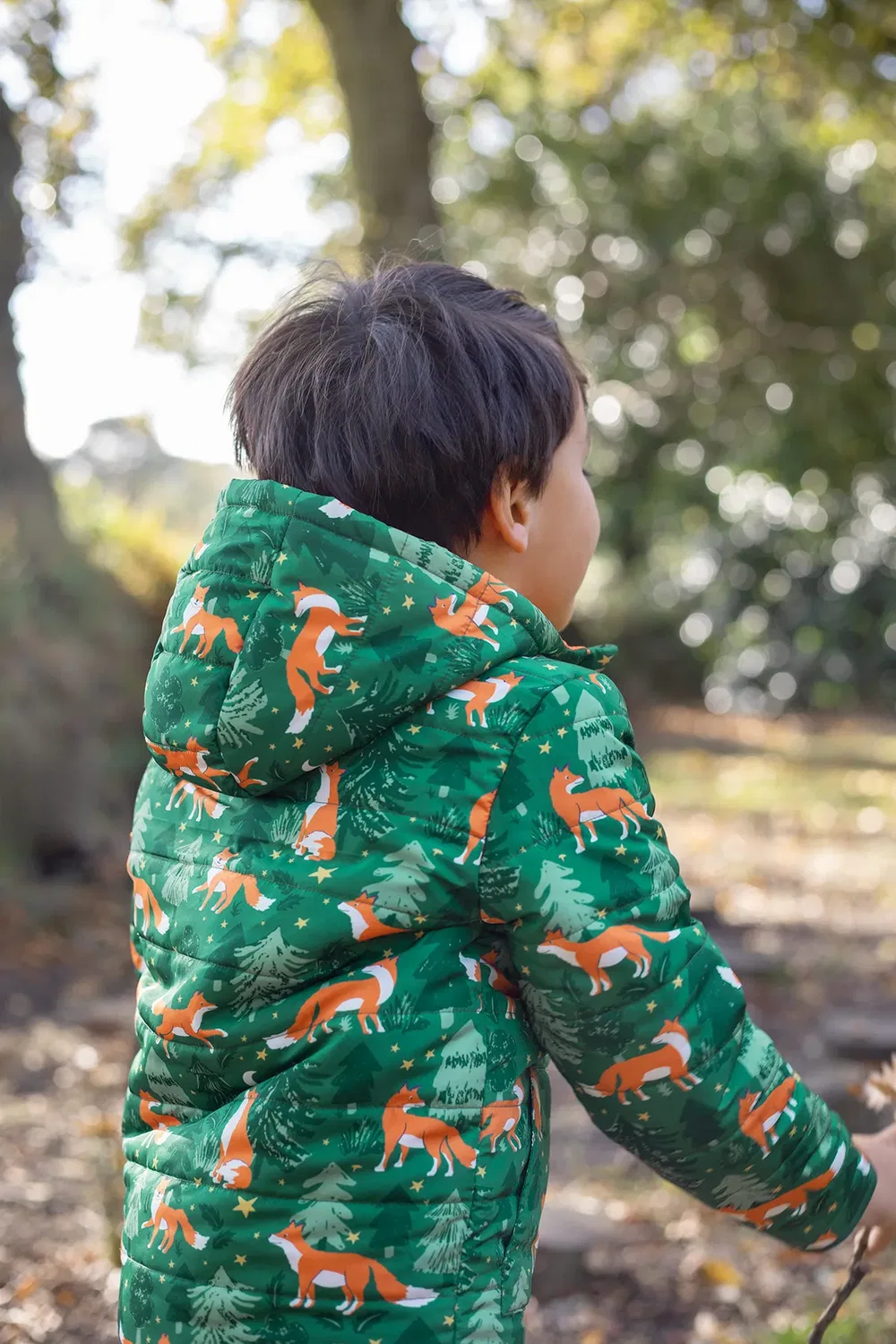Детская куртка с принтом Toasty Trail Frugi, Green — фото 2