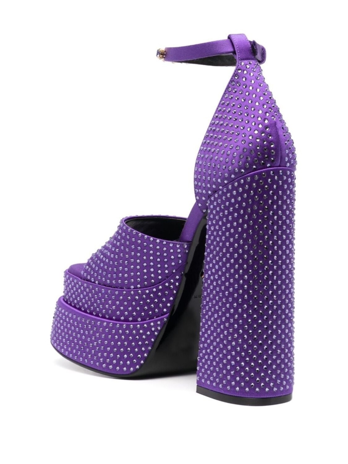 Versace босоножки Medusa Aeternitas на платформе, фиолетовый — фото 3