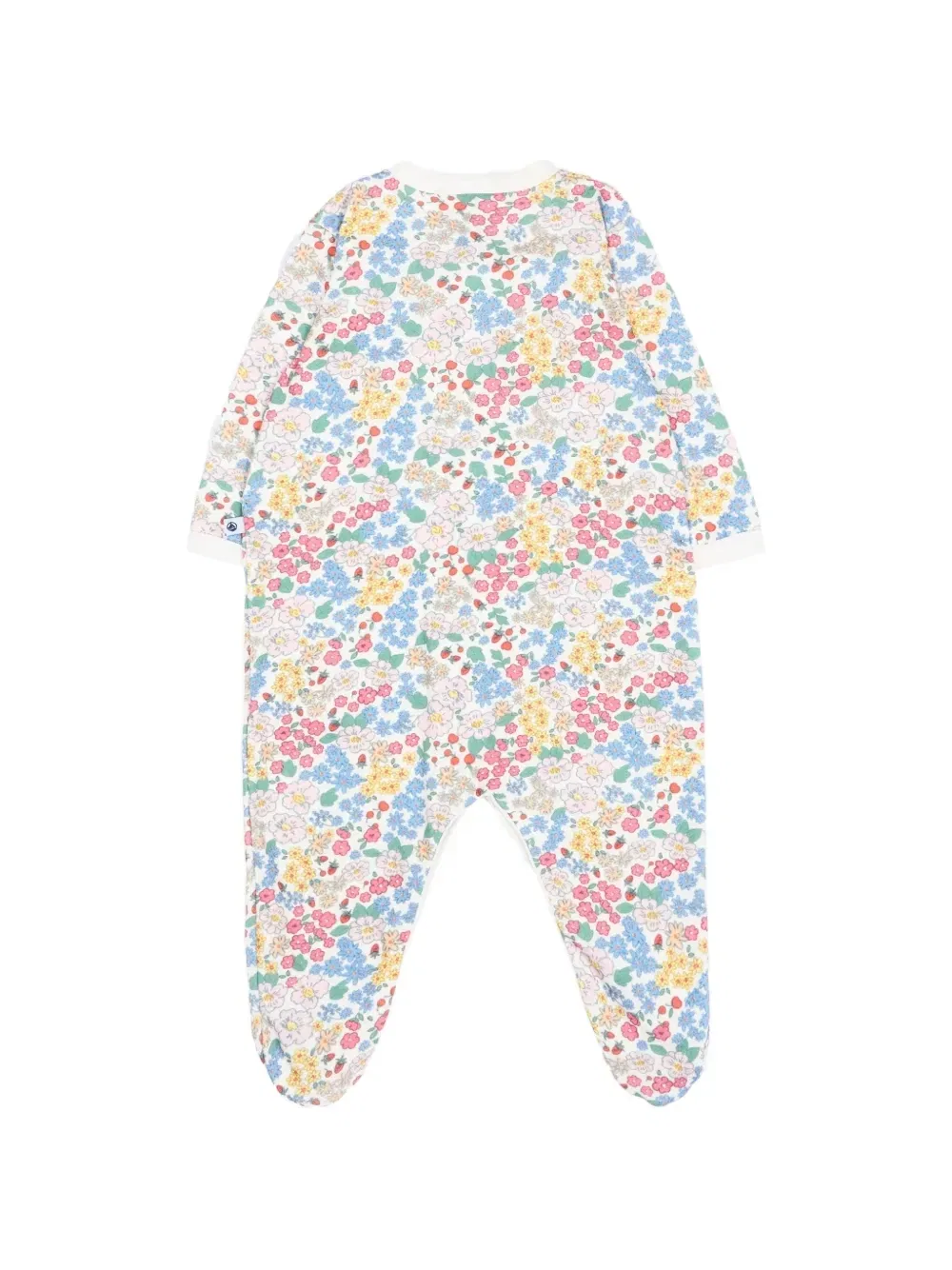 Комбинезон с цветочным принтом Petit Bateau, белый — фото 2
