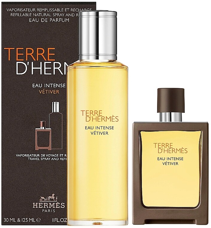 

Парфюмерный набор Hermès Terre D'Hermes Eau Intense Vetiver, 2 предмета
