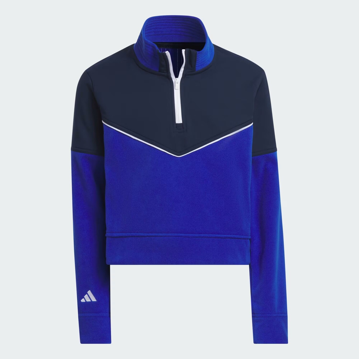

Укороченный флис на молнии 1/4 Adidas, цвет Royal Blue