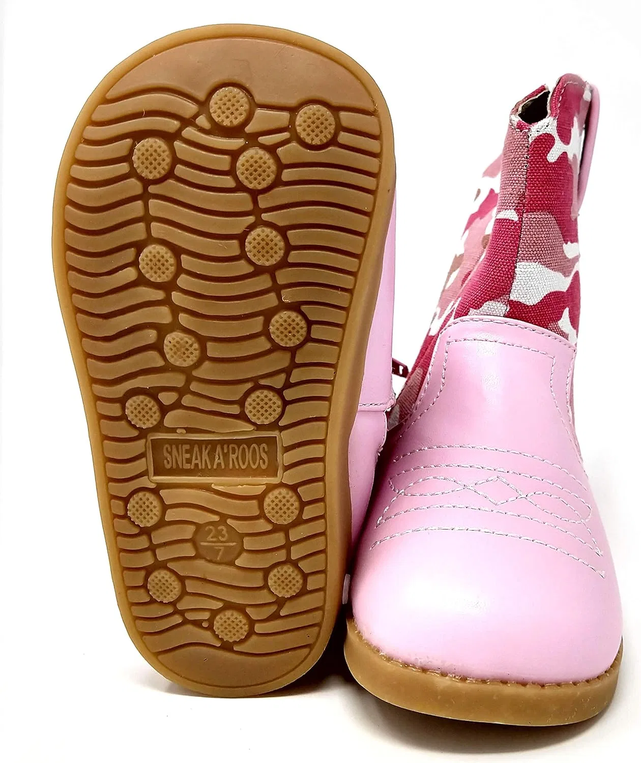 Детские ботинки для девочек со звуковым эффектом Sneak A' Roos, Pink Camo — фото 3