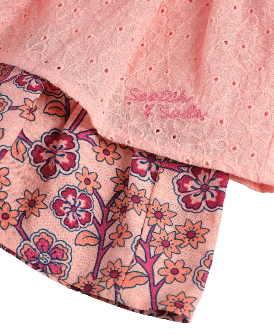 Детский комплект для девочек без рукавов с принтом SCOTCH & SODA, Light Pastel Pink — фото 3