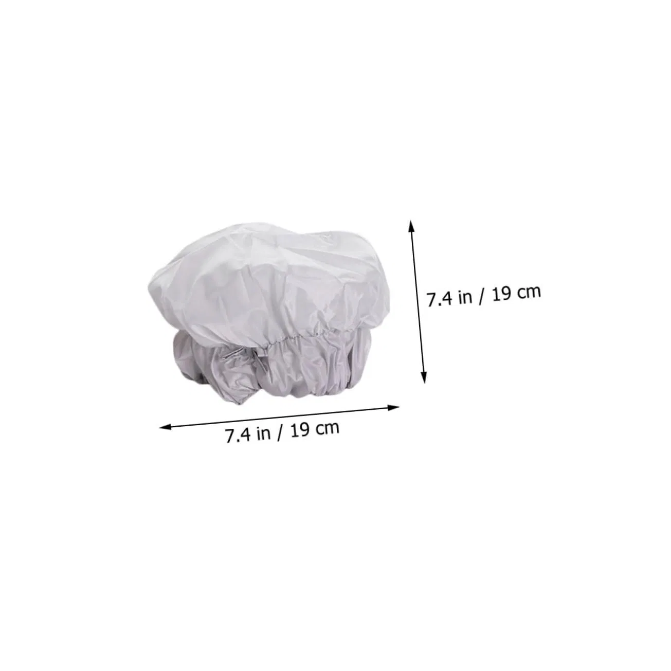 Шапочка для душа складная, многоразовая, 2 шт, Polyester, 19x19 см, Gogogmee — фото 2