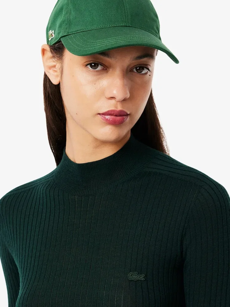 Свитер с высоким воротом из мериносовой шерсти LACOSTE — фото 2