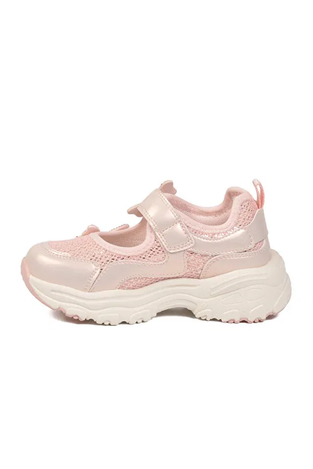 Детские спортивные кроссовки для девочек с липучками Marco Kids, Pink — фото 4